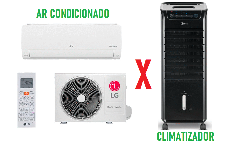 ar condicionado ou climatizador o que vale