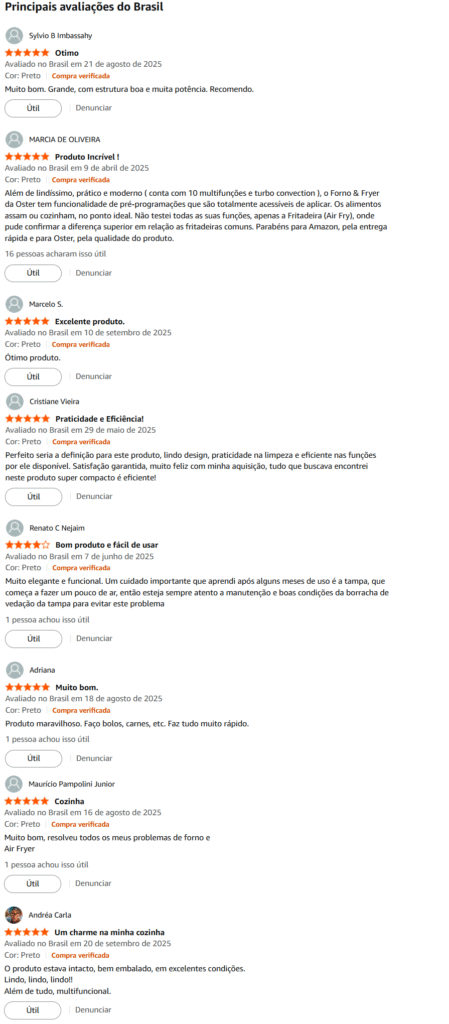 avaliações principais avaliações forno & airfryer ostel avaliações principais avaliações forno & airfryer ostel