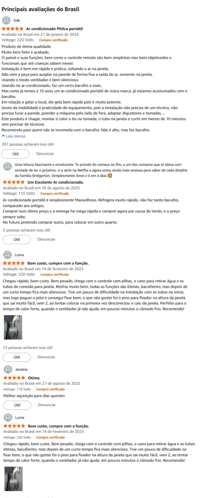 principais avaliacões ar condiconado portatil philco 12mil btus